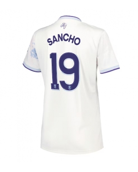 Aston Villa Jadon Sancho #19 Maglia Gara Terza Repliche 2025-26 Donna Maniche Corte